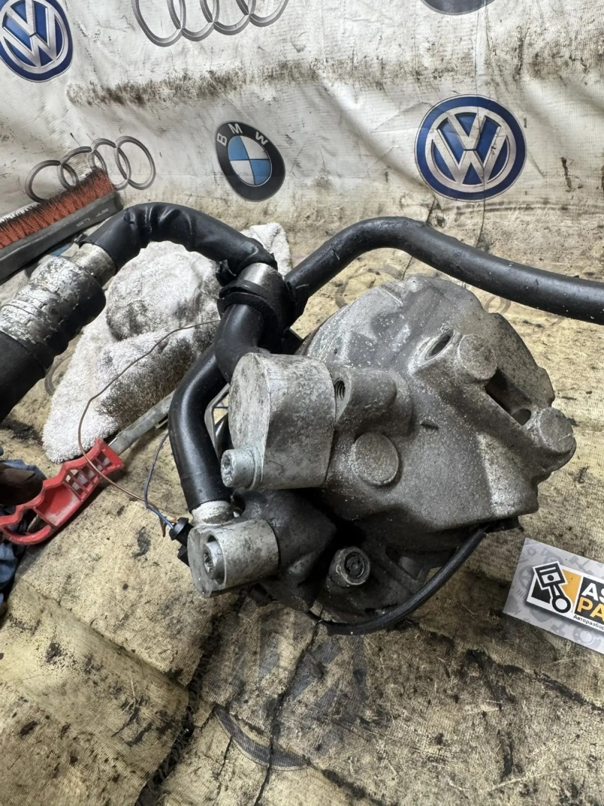 Компрессор кондиционера 1.9 TDI AVF AWX Audi A4 B6, 9500 рублей, Малые Вязёмы
